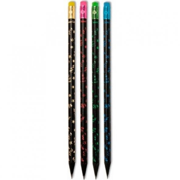Faber-Castell Party Yuvarlak Gövde Silgili Kurşun Kalem - 1 Adet ürün görseli 1