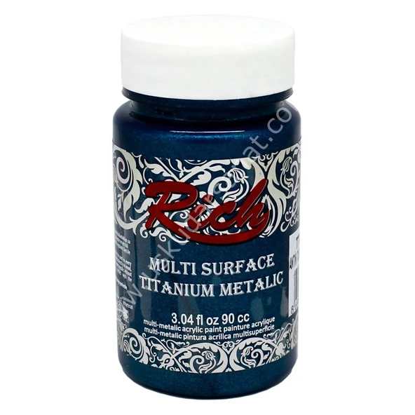 Rich Multi Surface Titanium Metalik Boya 90 cc. 2170 ANTİK TURKUAZ ürün görseli 1