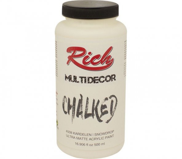 Rich Multi Decor Chalked Akrilik Boya 500ml. 4508 KARDELEN ürün görseli 1