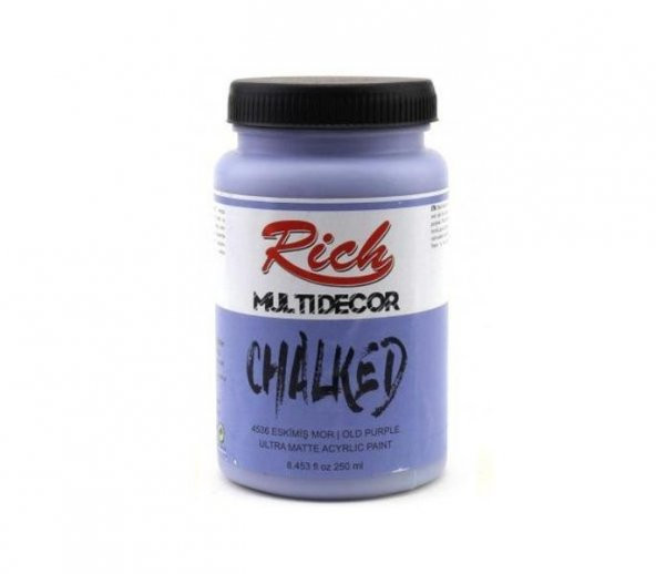 Rich Multi Decor Chalked Akrilik Boya 250ml. 4536 ESKİMİŞ MOR ürün görseli 1