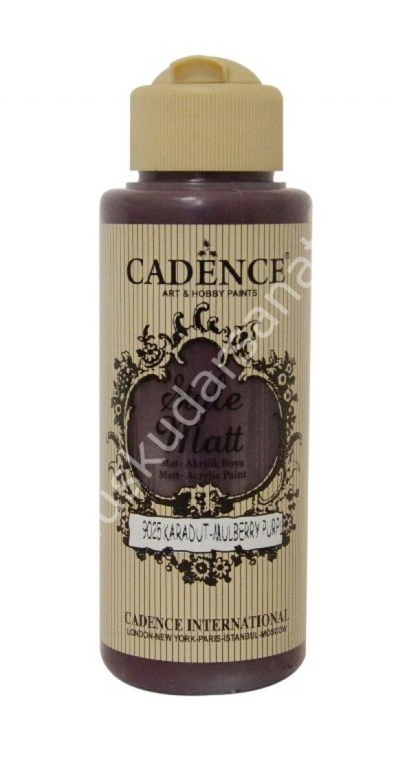 Cadence Style Matt Akrilik Boya 120ml 9025 Karadut Mulberry purple ürün görseli 1
