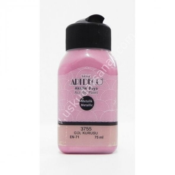 Artdeco Metalik Akrilik Boya 75 ml 3755 GÜL KURUSU ürün görseli 1