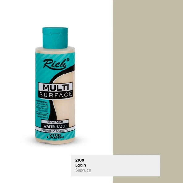 Rich Multi Surface Her Yüzey İçin Akrilik Boya 120 cc. 2108 LADİN ürün görseli 1