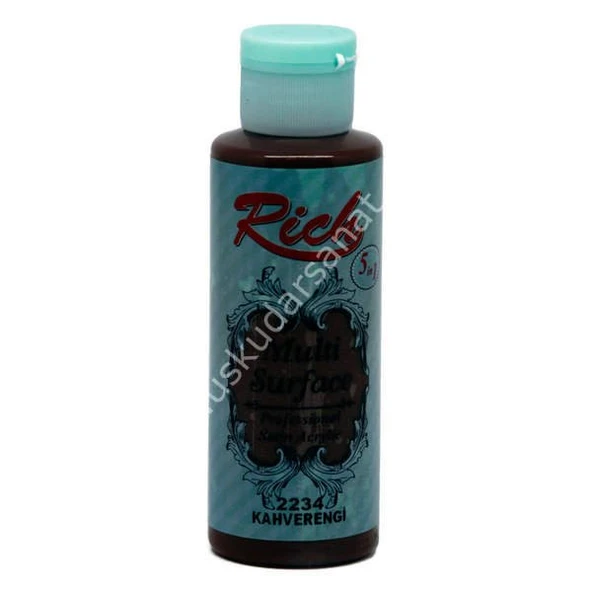 Rich Multi Surface Her Yüzey İçin Akrilik Boya 130 cc. 2234 KAHVERENGİ ürün görseli 1