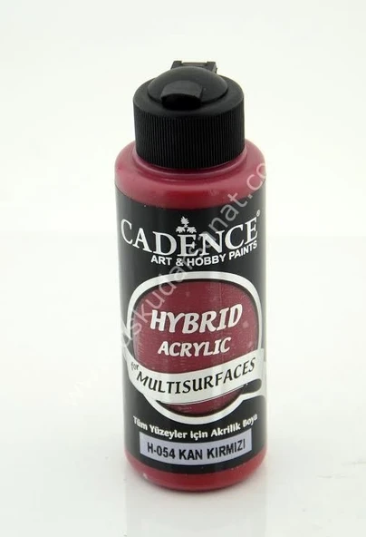 Cadence Hybrid Multisurfaces Akrilik Boya 120ml  H-054 KAN KIRMIZI ürün görseli 1