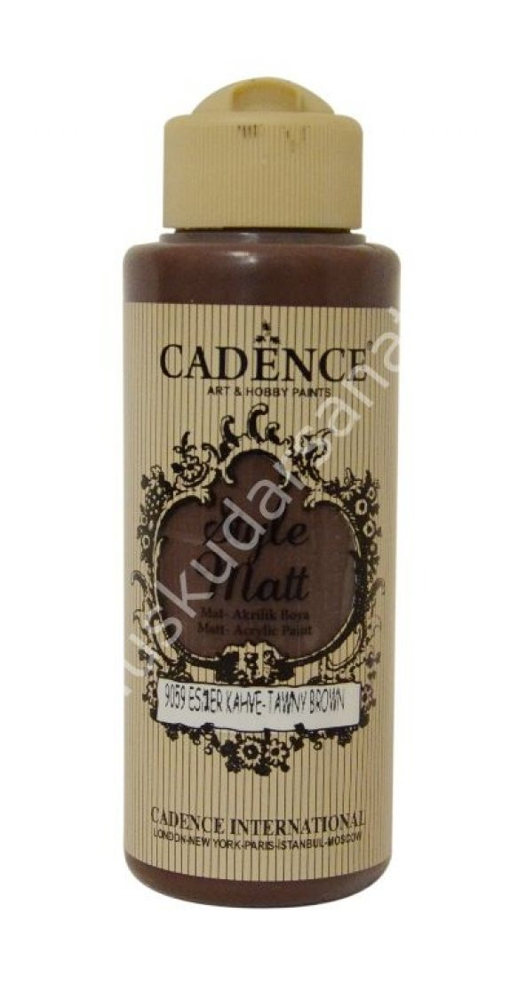 Cadence Style Matt Akrilik Boya 120ml 9059 Esmer kahve Tawny brown ürün görseli 1