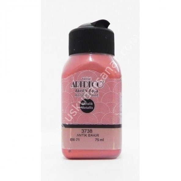 Artdeco Metalik Akrilik Boya 75 ml 3738 ANTİK BAKIR ürün görseli 1