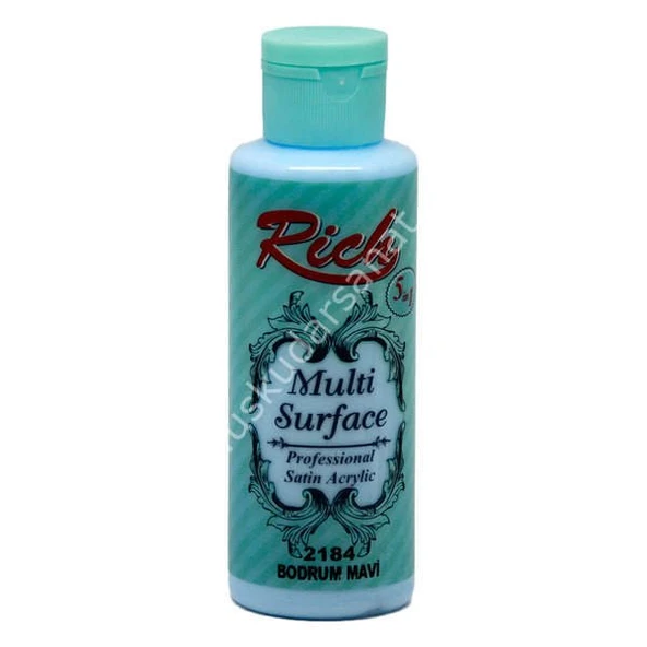 Rich Multi Surface Her Yüzey İçin Akrilik Boya 130 cc. 2184 BODRUM MAVİ ürün görseli 1