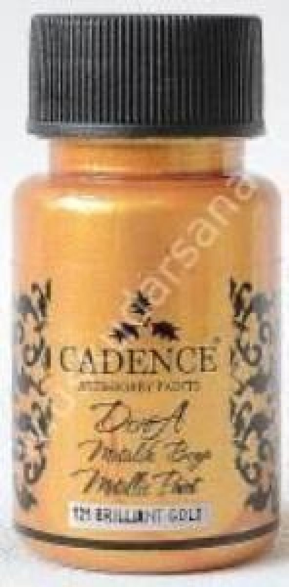Cadence Dora Metalik Boya 50ml 121 Brilland Gold ürün görseli 1