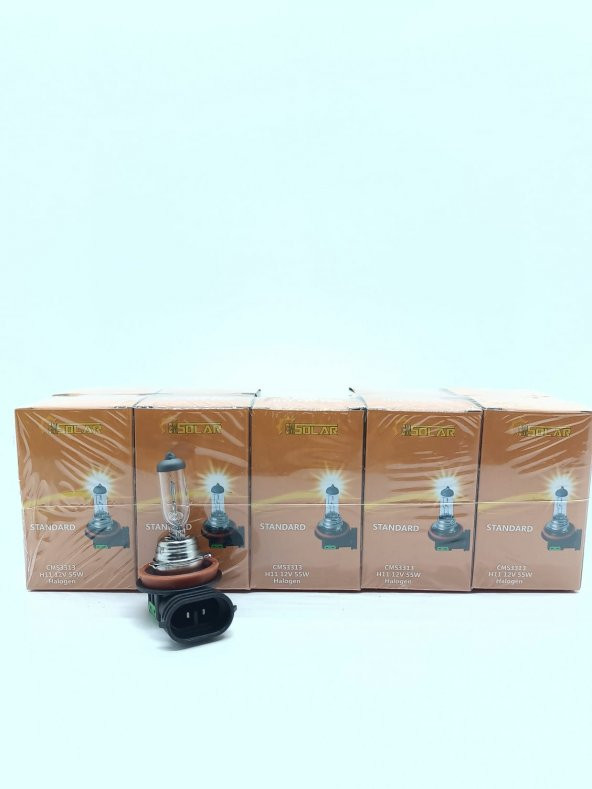 CMSOLAR 12v H11 55w Halogen Standart Ampul ürün görseli 1
