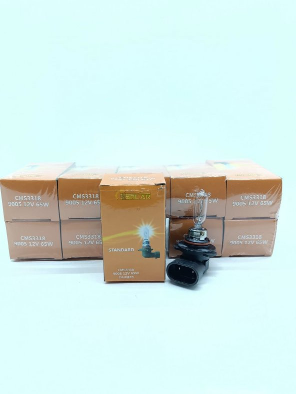 CMSOLAR 12v 9005 (HB3) 65w Halogen Standart Ampul ürün görseli 1