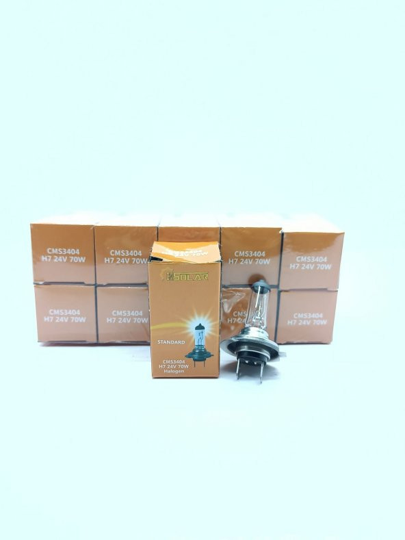 CMSOLAR 24v H7 70w Halogen Standart Ampul ürün görseli 1