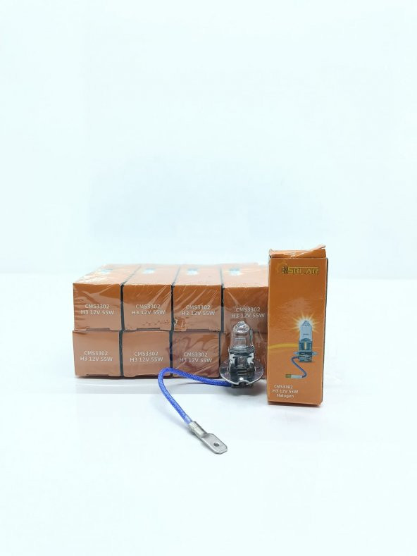 CMSOLAR 12v H3 55w Halogen Standart Ampul ürün görseli 1
