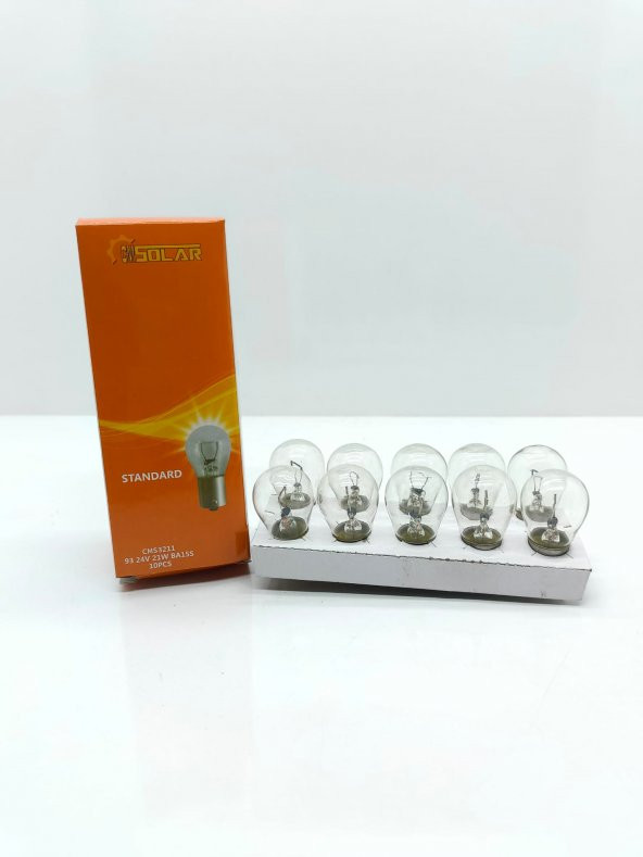 CMSOLAR 24v 93 21w Standart Ampul 10lu Paket ürün görseli 1