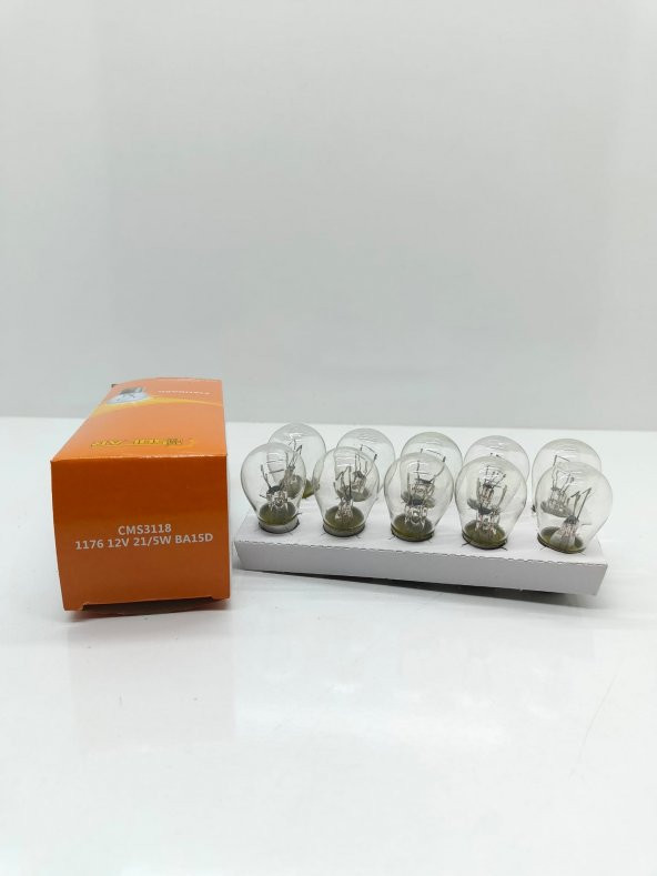 CMSOLAR 12v 1176 21/5w Çift Duy Standart Ampul 10lu Paket ürün görseli 1