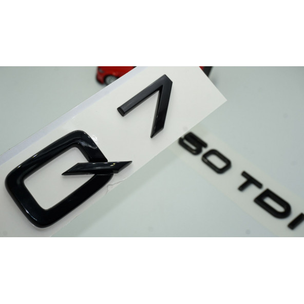 Audi Q7 50 TDi Parlak Siyah ABS 3M 3D Bagaj Yazı Logo Orjinal Ürün ürün görseli 1