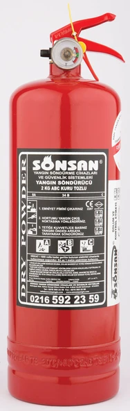 SÖNSAN KURU KİMYEVİ TOZLU YANGIN SÖNDÜRME CİHAZI (2 KG) ürün görseli 1