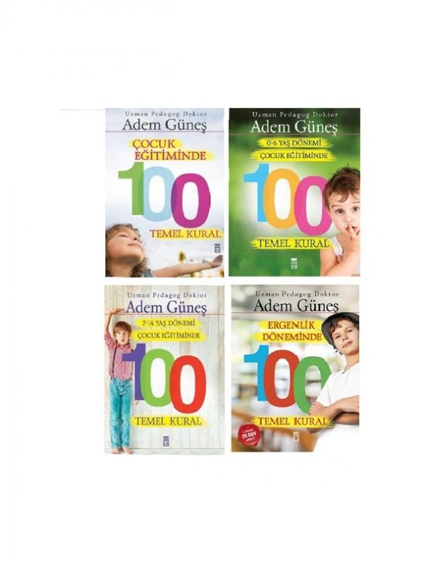 Çocuk Eğitiminde 100 Temel Kural 4 Kitap Set - Adem Güneş ürün görseli 1