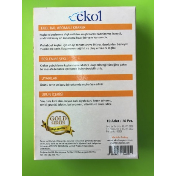 EKOL BALLI KRAKERLİ 10 ADET - Resim 2