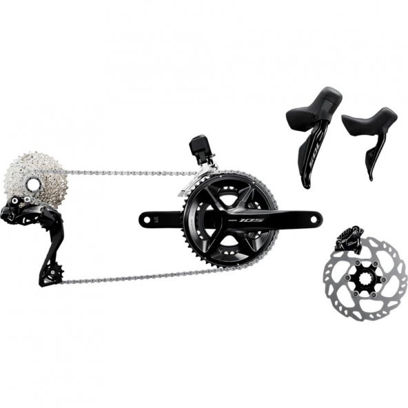 Shimano 105 Di2 R7150 50-34T 2x12 Hidrolik Disk Fren Bisiklet Grup Set ürün görseli 1