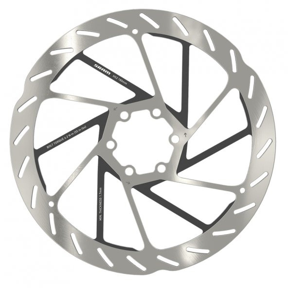Sram HS2 6 Vida Rounded Disk Fren Rotoru - Resim 4