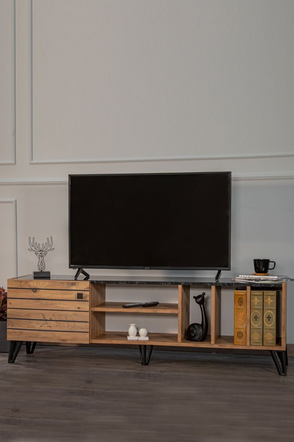 Pietra Sonata 160x39  Tv Sehpası - Ceviz ürün görseli 1