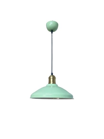 Rsylight Retro Metal Rustik Dekoratif Mint Yeşili Tekli Sarkıt Avize çap:25 cm ürün görseli 1
