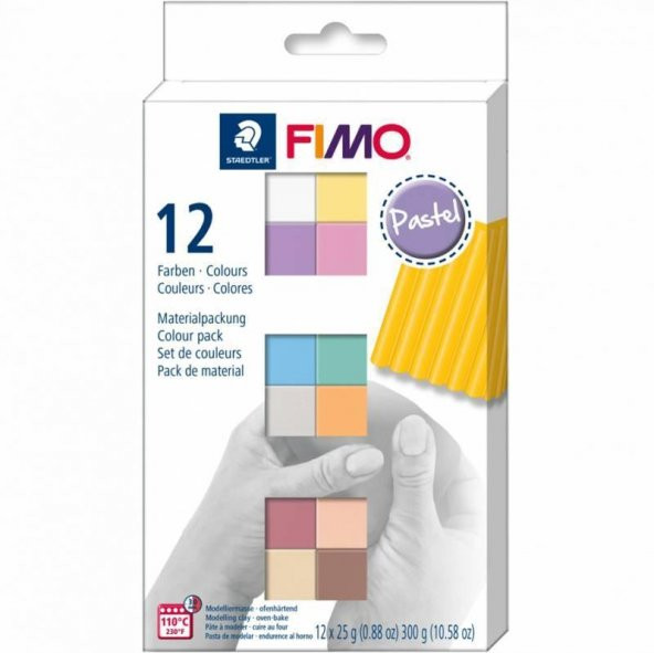 Fimo Pastel Başlangıç Seti 25grx12 Renk ürün görseli 1