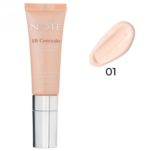 Note Bb Concealer Spf 15 Yoğun Kapatıcı Metal Başlıklı Göz Altı Kapatıcısı - 01 Açık ürün görseli 1