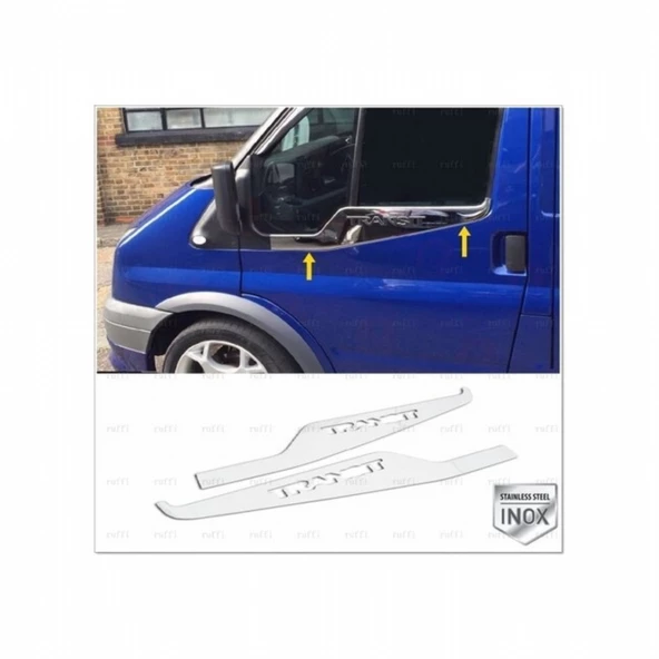 FORD TRANSİT 2007-2013 KROM CAM ÇITASI 2 PARÇA P.ÇELİK ürün görseli 1