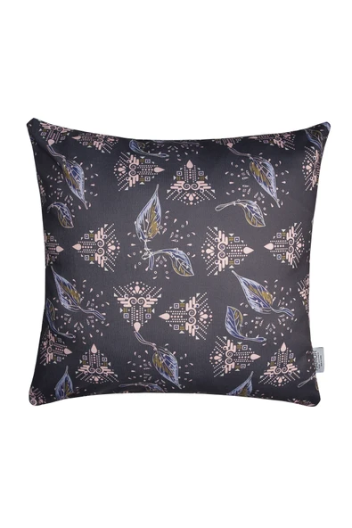 Dekoratif Yastık Kırlent Kılıfı 46x46 cm Çift Taraflı Brina KR26 Gri ürün görseli 1