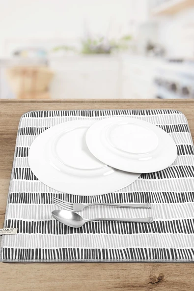 Bulaşık Kurutma Matı 42x50 Cm Pedi Kurulama Bezi Örtüsü Mf-076 ürün görseli 1