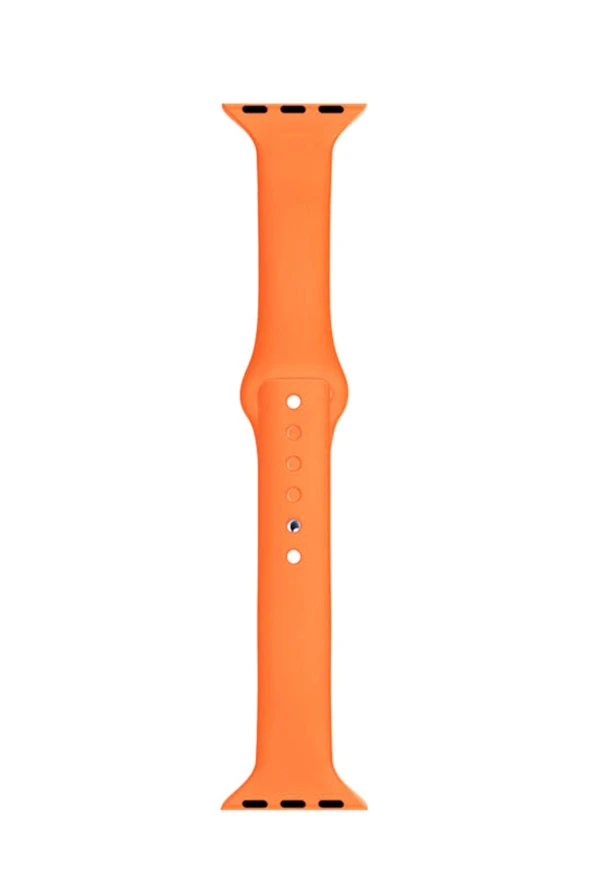 Apple Watch Seri 4 5 6 Için 40 Mm Slim Silikon Kordon Turuncu ürün görseli 1
