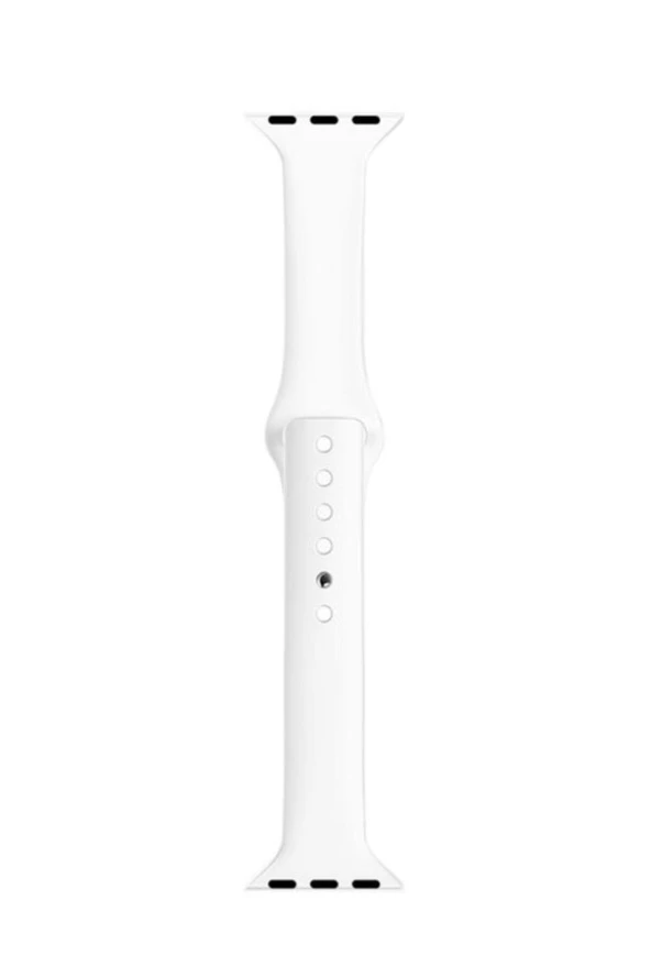Apple Watch Seri 1 2 3 Için 42 Mm Slim Silikon Kordon Beyaz ürün görseli 1