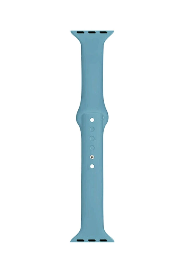 Apple Watch Seri 4 5 6 Için 44 Mm Slim Silikon Kordon Açık Mavi ürün görseli 1