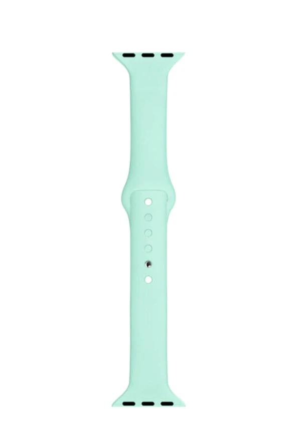 Apple Watch Seri 1 2 3 Için 38 Mm Slim Silikon Kordon Kayış Su Yeşili ürün görseli 1