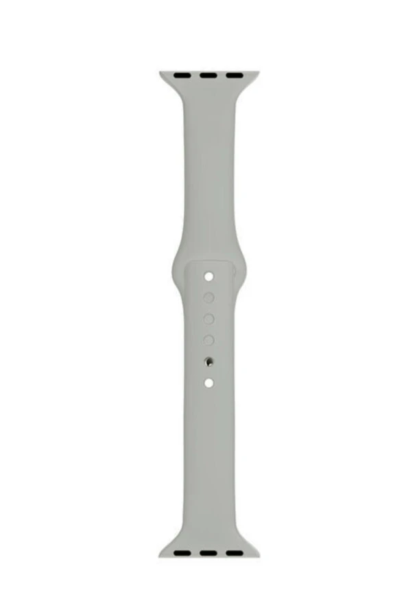 Apple Watch Seri 4 5 6 Için 40 Mm Slim Silikon Kordon Gri ürün görseli 1