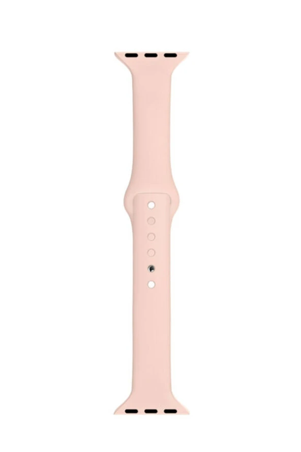 Apple Watch Seri 4 5 6 Için 44 Mm Slim Silikon Kordon Kum Pembe ürün görseli 1