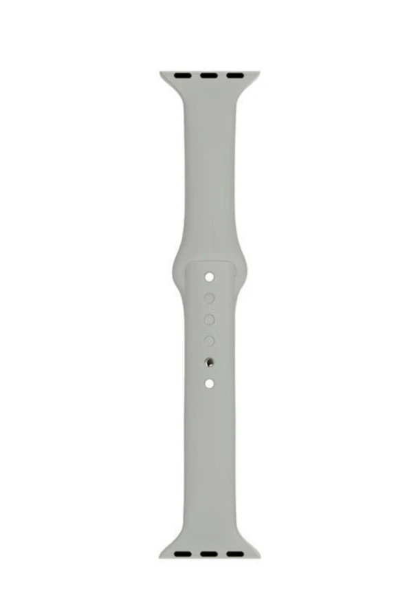 Apple Watch Seri 1 2 3 Için 42 Mm Slim Silikon Kordon Gri ürün görseli 1
