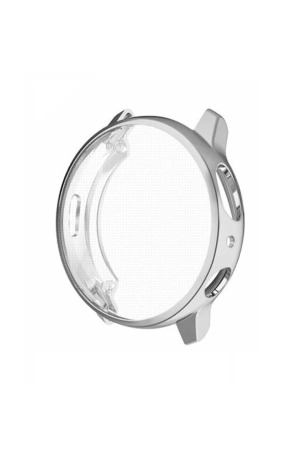 Samsung Galaxy Active 2 44mm R820 Için Tam Kaplama Silikon Kılıf Gümüş ürün görseli 1