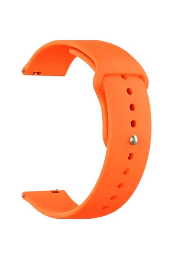 Samsung Galaxy Watch 4 44 Mm R870 Için Spor Silikon Kordon Turuncu ürün görseli 1