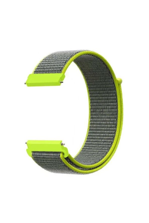 Samsung Galaxy Watch 4 44 Mm R870 Için Dokuma Kordon Neon Green ürün görseli 1