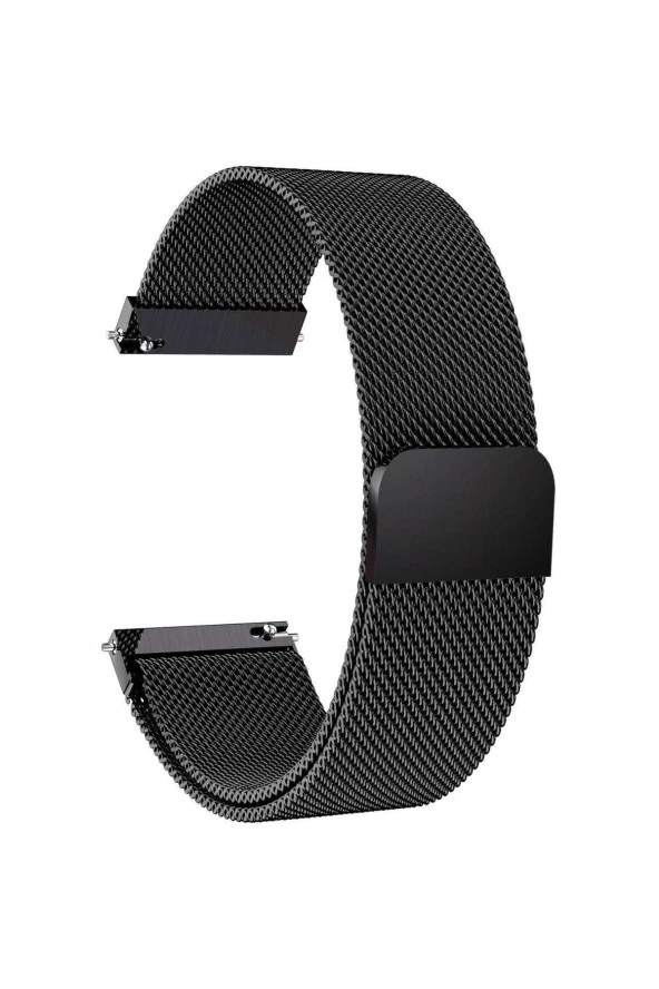 Samsung Galaxy Watch 4 Classic 46 Mm R890 Için Metal Milanese Kordon Siyah ürün görseli 1