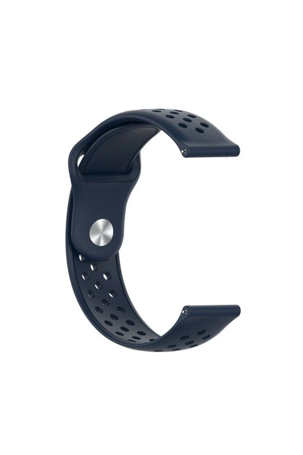 Samsung Galaxy Watch 4 Classic 46 Mm R890 Için Delikli Pimli Kordon Lacivert ürün görseli 1
