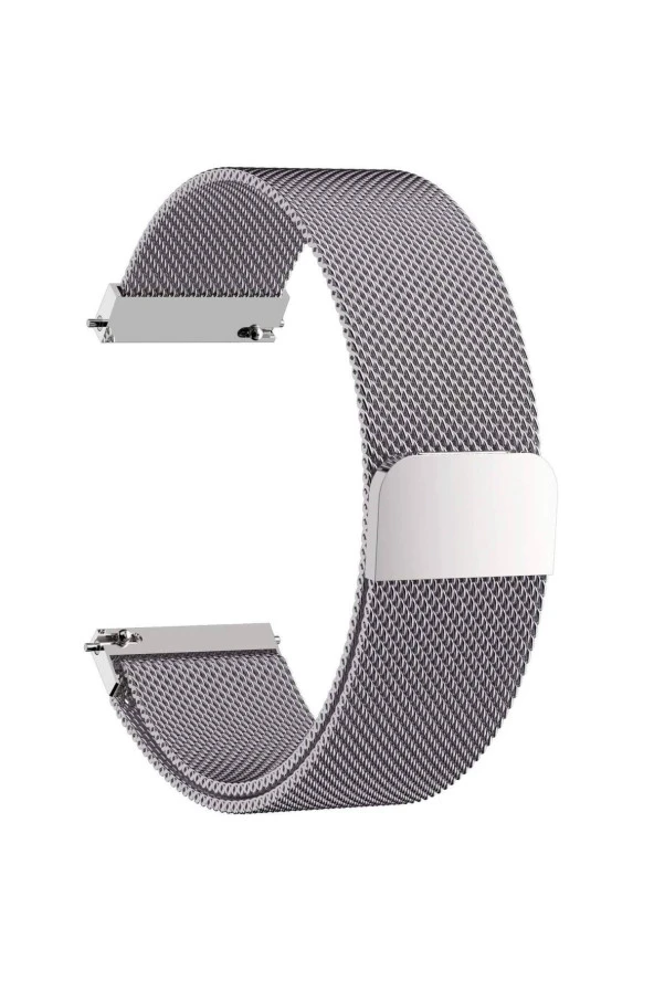 Samsung Galaxy Watch 4 Classic 46 Mm R890 Için Metal Milanese Kordon Gümüş ürün görseli 1