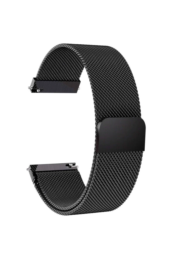 Samsung Galaxy Watch 4 40 Mm R860 Için Metal Milanese Kordon Siyah ürün görseli 1