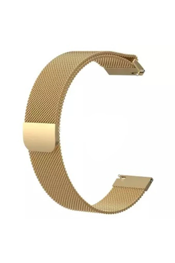 Fitbit Versa Fb504 - Versa Lite Fb415 Için Metal Milanese Kordon Gold ürün görseli 1