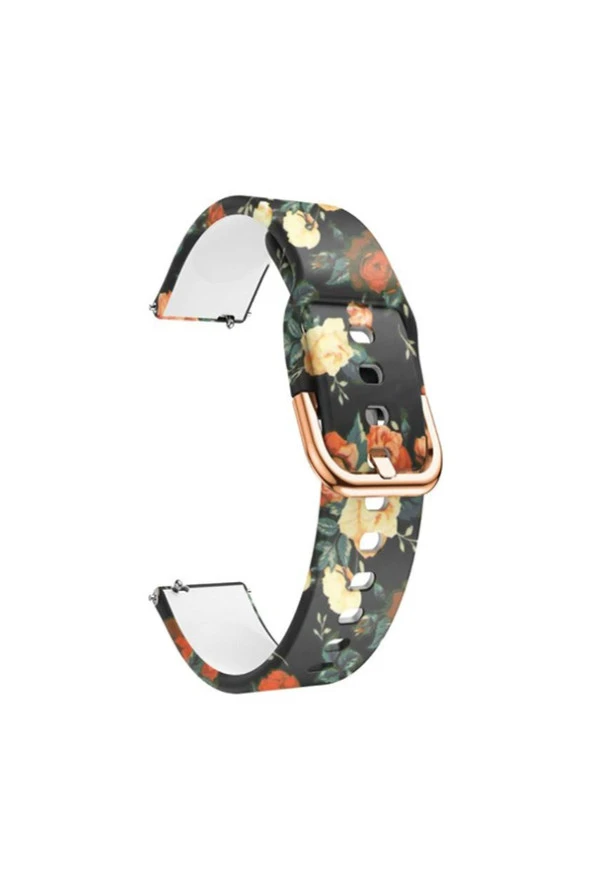Samsung Gear 2(r380 - R381 - R382) Için Desenli Silikon Kordon Gül ürün görseli 1
