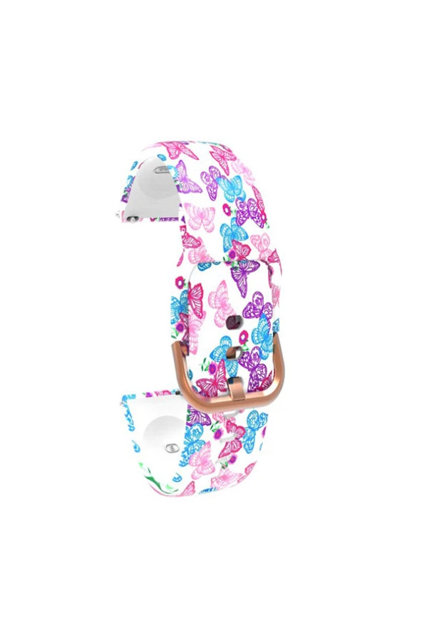 Honor Watch Gs Pro Uyumlu Desenli Silikon Kordon Kelebek ürün görseli 1