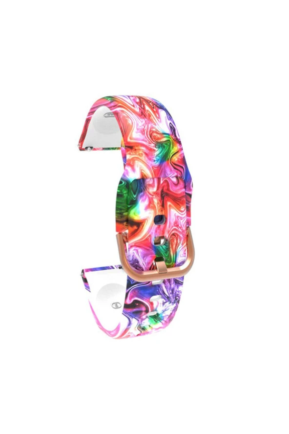 Garmin 245 - 245 Music Için Desenli Silikon Kordon Ebruli ürün görseli 1